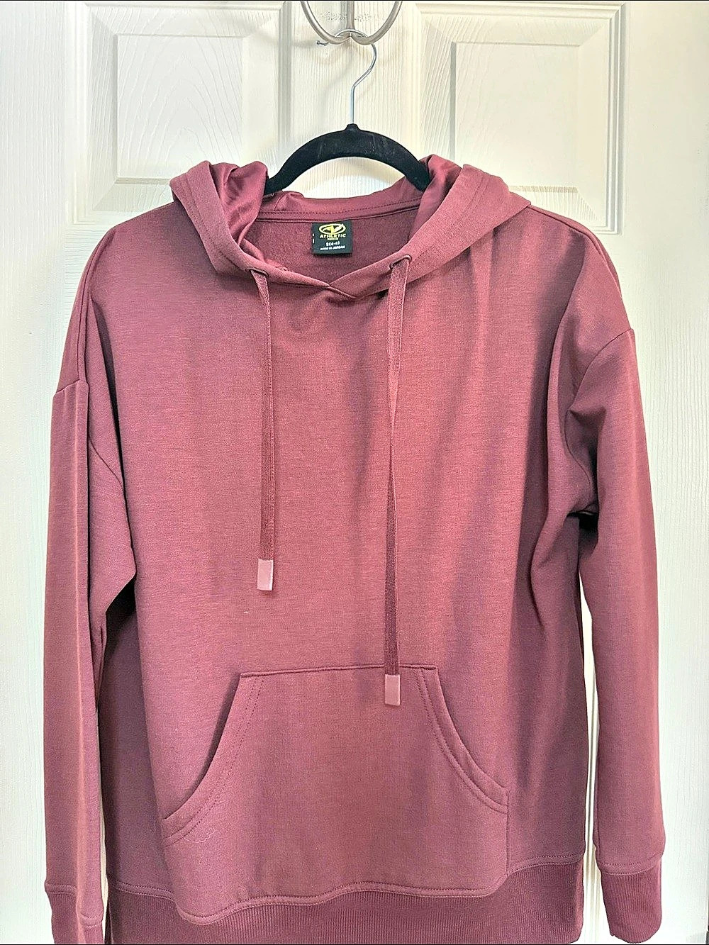 Athletic Works Pullover Hoodie in dark Maroon Size Small New
